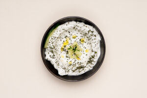 mezze labne : fromage frais au zaatar